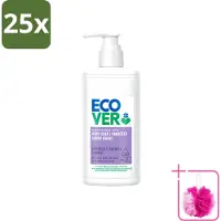 Ecover 25 x - Handzeep - Lavendel & Aloë Vera - 250 ml - Bulkverpakking - Handzeep - Douchemop - Natuurlijke handzeep