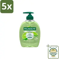 Palmolive 5 x - Handzeep - Met Pomp - Hygiëne Plus Kitchen - 300ml - Wasstrips - Keukenhandzeep - Antibacterieel Handzeep - Anti-geur Handzeep - Handzeep Met Pomp - Hygiëne Plus Kitchen
