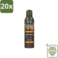 Kneipp 20 x - Douche schuim - Men - Warm Woods - Warme houtgeur - 200 ml - Wasstrips - Douche Schuim Voor Mannen - Warme Houtgeur - Natuurlijke Verzorging - Mannelijke Douche - Huid Verzorging