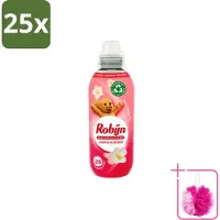 Robijn 25 x – Wasverzachter – Jasmijn Bloesem – 650 ml - Bulkverpakking - Wasverzachter jasmijn bloesem - Douchemop - Wasverzachter jasmijn