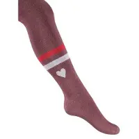 Jubel maillot bordeauxrood/roze Meisjes Stretchkatoen Streep - maat 104