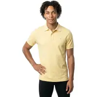 Hackett London Heren Slim fit piqué poloshirt geel (XL), Casual, Katoen, Korte mouwen HM5600093