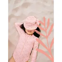 Fresk UV 50+ Bucket hat voor kinderen 98 – Omkeerbare Zonnehoed - Meisjes - Roze - Mimosa