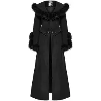 Punk Rave - Marquise Belladonna Winterjas - M - Zwart