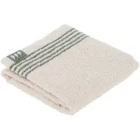 Tendance Serviette invité à rayures 30 x 50 cm 100 % coton ivoire et vert sauge