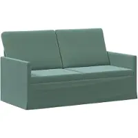 vidaXL - 2-zitsbank - Zeegroen - 150 - x - 81 - x - 82 - cm - fluweel