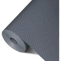 Markenlos – 48 x 600 cm, keukenmat voor laden, inlegzool, op maat te snijden, EVA-koelkastmatten voor laden, planken, kast, koelkast (grijs, 48 x 600 cm)