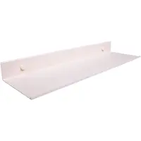 QUVIO Wandplank - Metaal - 40 x 12 x 4 cm - Beige