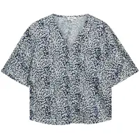 s.Oliver Blouse lichtblauw / donkerblauw / wit