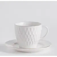 HOME&YOU Viveni Kop en Schotel Set 220ml - Elegant New Bone China