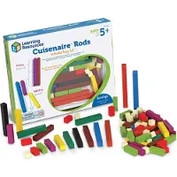 Learning Resources houten rekenstaafjes educatief speelgoed - Cuisenaire Rods. - 3+