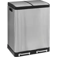 Konges Sløjd 5Five Afvalemmer Ariane - Metaal 30L+30L - Inox