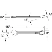 Ks Tools 517.1508 Ring- / Steeksleutel
