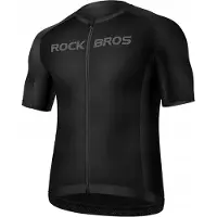 RockBros Shirt van fietsen voor mouwen kort zwart