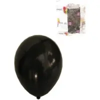 Partyxplosion Helium ballonnen Zwart 100 stuks
