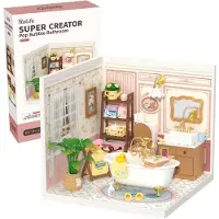 Rolife , DIY Huisje Super Creator Pop Bubble Bathroom, DW014B, 16,3x16,3x15,2cm