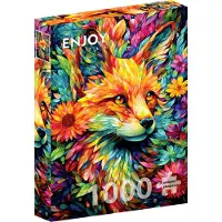 Enjoy Puzzle Flower Garden Fox Puzzel (1000 stukjes)