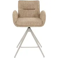 Giga Meubel Barstoel Tina Taupe Draaibaar