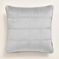 Room99 Decoratieve Kussenhoes Fluweel Lichtgrijs 40x40 cm - Merkloos