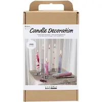 Creativ Company Hobbyset Kaarsen Decoreren Versierde Spitse Kaarsen