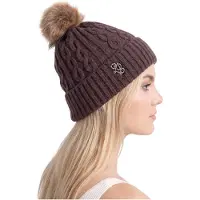 Liu Jo Dames Mutsen Serie Con Trecce - Hat - Bruin - Maat ONESIZE