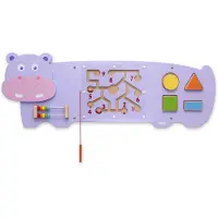 Viga Toys - Nijlpaard - Wandspeelbord - Multi