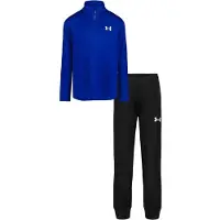 Under Armour Trainingspak met kwartrits voor jongens (Blauw/Zwart)