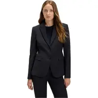 BOSS Effen blazer met enkele rij knopen voor dames (Donkerblauw)