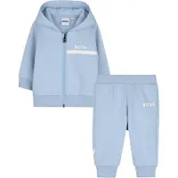 BOSS Fleece-trainingspak voor baby's (Blauw)
