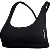 Speedo Bikinitop met ronde hals voor dames (Antraciet)