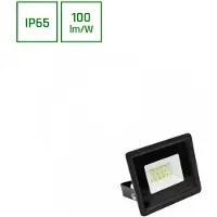 Spectrum - LED schijnwerper - 10W IP65 - 6000K - daglicht wit - 3 jaar garantie