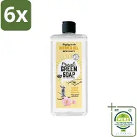 Marcel's Green Soap - Douchegel - Vanille & Kersenbloesem - Verzorgend & zacht - 300 ml - Voordeelverpakking - 6 stuks - Douchegel - Biologische douchegel