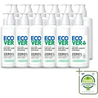 Ecover 12 x - Handzeep ZERO - Parfumvrij - 250 ml - Grootverpakking - Vaatwasstrips - Handzeep - Parfumvrije Handzeep - Hypoallergene Handzeep - Gevoelige Huid - Eczeem