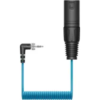 Sennheiser CL 35-XLR Right-Angle Locking 3.5mm TRS naar XLR Male Coiled Output Cable