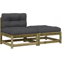 VMP Houten Tuinbank met Kussens - Comfortabel en Modulair