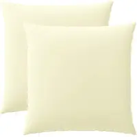 vidaXL - Kussen - met - kussen - HEERLEN - 2 - st - Crèmekleurig - Polyester
