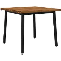 vidaXL Vierkante Eettafel 90 x 90 x 75 cm Massief Acacia Hout