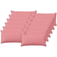 vidaXL - Kussensloop - 12 - pcs - HOUTEN - Roze - 40 - x - 80 - cm - Faux - Linnen