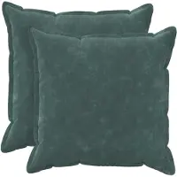 vidaXL Kussensloop 2 st HOUTEN Zee blauw 80 x 80 cm Microfiber Fleece