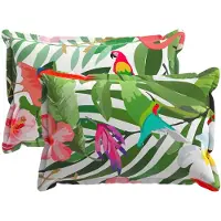 vidaXL - Kussen - met - kussen - HOUTEN - 2 - st - Meerkleurig - Polyester