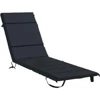 vidaXL Ligstoel Kussen GEMERT 100% Polyester Donkerblauw