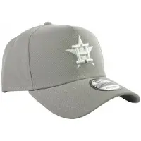New Era Unisex 9Forty-honkbalpet voor volwassenen van de Houston Astros (Grijs)