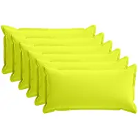 vidaXL - Kussen - met - kussen - HOUTEN - 6 - st - Heldere - Groen. - Polyester
