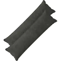 vidaXL Kussen met kussen HOUTEN 2 st Antraciet Microfiber Fleece