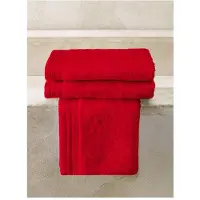 De Witte Lietaer Gastendoekjes 40x60cm scarlett red katoen 3 stuks