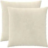 vidaXL Kussensloop 2 st HEERLEN Crèmekleurig 70 x 70 cm