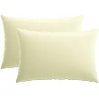 vidaXL Kussen met kussen HEERLEN 2 st Crèmekleurig Polyester