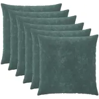 vidaXL - Kussensloop - 6 - pcs - HEERLEN - Zee - blauw - 55 - x - 55 - cm