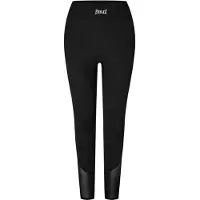 Everlast Dames-legging met contouren en nieuwe mesh-panelen, strakke pasvorm (Zwart)