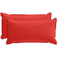 vidaXL - Kussen - met - kussen - HOUTEN - 2 - st - Rood - Polyester
